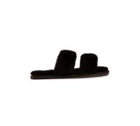 Aus Wooli Australia Women's Sheepskin Wool Ballart Sandals in Black | Size: 9 Aus Wooli Australia Black 9