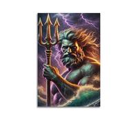 AUSADDNV Poseidon Art Poster Poster Decorative Painting Canvas Wall Posters And Art Picture Print Modern Family Bedroom Decor Posters 12x18inch(30x45cm)