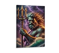 AUSADDNV Poseidon Art Poster Poster Decorative Painting Canvas Wall Posters And Art Picture Print Modern Family Bedroom Decor Posters 20x30inch(50x75cm)