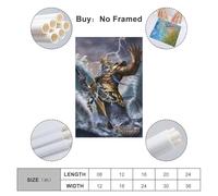 AUSADDNV Poseidon Greek Mythology Poster Poster Decorative Painting Canvas Wall Posters And Art Picture Print Modern Family Bedroom Decor Posters 12x18inch(30x45cm)