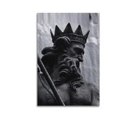 AUSADDNV Poseidon Statue Poster Poster Decorative Painting Canvas Wall Posters And Art Picture Print Modern Family Bedroom Decor Posters 24x36inch(60x90cm)