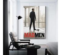 AUSADDNV Poster TV Show Mad Men Poster Decorative Painting Canvas Wall Posters And Art Picture Print Modern Family Bedroom Decor Posters 24x36inch(60x90cm)