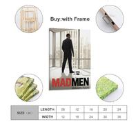 AUSADDNV Poster TV Show Mad Men Poster Decorative Painting Canvas Wall Posters And Art Picture Print Modern Family Bedroom Decor Posters 12x18inch(30x45cm)