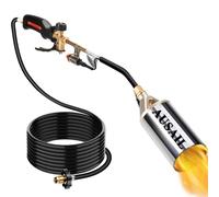 AUSAIL Propane Torch, Heavy Duty, High Output 1,800,000 BTU, Flamethrower with Turbo Trigger Push Button Igniter and 10 FT Hose for Roof Asphalt, Ice Snow, Road Marking, Charcoal