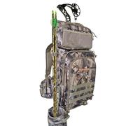 AUSCAMOTEK Hunting Backpack for Archery - Compound Bow & Arrow Pack with Quiver Holder, Multi-Pocket Storage, Gear Bag for Bowhunters - Deer Blind Camo