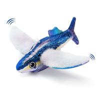 AUSCAT Flappy Fish Cat Toy, Simulated Chirping Fish Cat Toy Flapping Wings, Rechargeable，Interactive Catnip Toys for Indoor Kittens (No Flying)