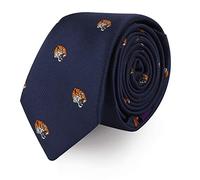 AUSCUFFLINKS Animal Ties | Woven Skinny Neckties | Groomsmen Wedding Ties | Work Ties for Him, Tiger, Regular