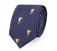 AUSCUFFLINKS Animal Ties | Woven Skinny Neckties | Groomsmen Wedding Ties | Work Ties for Him, Toucan, Regular