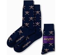 AUSCUFFLINKS Baseball Fan Socks For Him & Her - Base Ball Coach & Player Gift Socks Quirky Novelty Present for Dad & Mum (BASEBALL CROSS)