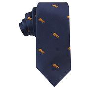 AUSCUFFLINKS Fox Skinny Tie Mens Necktie Animal Tie | Orange Fox | Birthday Gift for Guys (Orange Fox)