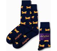 AUSCUFFLINKS Orange Aircraft Socks for Him & Her | Pilot Plane Fun Aeroplane Gift Socks