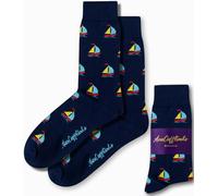 AUSCUFFLINKS Sail Boat Socks For Him and Her | Yacht Happy Gift Socks - Quirky Novelty Present for Dad and Mum