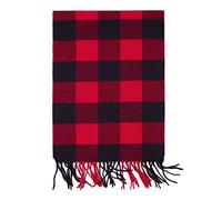AUSEKALY Scarf For Men Women Cashmere Neck Scarf Plaid Winter Scarf Fall Softest Classic Warm, Red, Grey, Medium