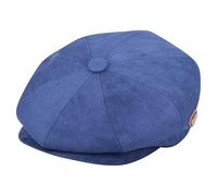 AUSH New Men's Suede Baker boy hat Newsboy Royal Stallion Lined Peaky Blinders Cap, UK 8 Panel Peaky Flat Baker Boy Hats Wool Cap,1920s Hat Flat Cap (UK, Alpha, One Size, 2XL, Navy Blue)