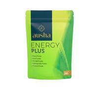 Ausha Energy Plus powder 200g - Blend of 10 Superfoods - No Added Sugar - Dates, Ashwagandha, Spirulina, Moringa, Pineapple, Wheatgrass, Turmeric - For Improved Energy