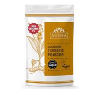 Ausha Lakadong Turmeric Powder 200g 8-9% Curcumin - Double Strength Tumeric - Lab Tested, Use in Cooking, Turmeric Shot, Turmeric Tea, Smoothies, Turmeric Latte, Haldi