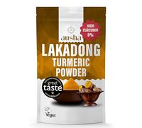 Ausha Lakadong Turmeric Powder 200g - 8-9% High Curcumin Double Strength - 1* GREAT TASTE AWARD 2025- Use in Turmeric Shot, Cooking, Latte, Tea, Juices, Smoothies