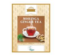 Ausha Moringa Ginger Tea Bags - 40 Bags - Caffeine Free - Digestion, Immunity - Source of Protein, Amino Acids, Antioxidants, Dietary Fibre, Vitamins & Minerals - Oleifera Leaf