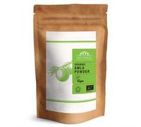 Ausha Organic AMLA Powder 100g - Indian Gooseberry - UK Certified Organic by Soil Association - Hair Growth, Conditioner, Skin, High Vitamin C, Add to Smoothies, Juices