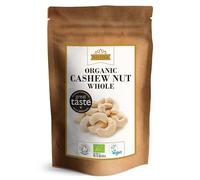 Ausha Organic CASHEW NUTS Whole 500g - 1* GREAT TASTE AWARD 2023 - UK Certified Organic by Soil Association