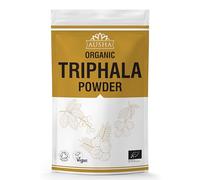 Ausha Organic Triphala Powder - 250 Grams - UK Certified Organic by Soil Association - Gut Health, Constipation Relief, Digestion - Mix of Amla, Haritaki, Bibhitaki - Ayurvedic