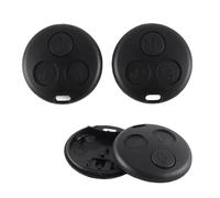 Ausi 2 Pcs 3 Button Housing for Remote Control, Smart Key, Compatible with Smart Fortwo 450 MC01 Roadster Cabrio Coupe 98-07
