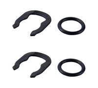 Ausi 2 Pcs U Clips for Coolant Temperature Sensor 032121142 Plastic Black Automotive Parts Compatible with Audi A4 A6 Q3 Q5 Q7 VW CC Golf Skoda
