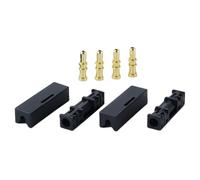 Ausi 2 Sets Fibre Optic Cable Connector Repair 61136906535 Black Compatible with BMW Compatible with Audi