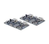 Ausi 2Pcs IP5328P USB C Dual USB Battery Fast Charging Module Bidirectional 18W 3.7V to 5V 9V 12V Step Up Power Bank Board with QC3.0 FCP AFC MTK SFCP