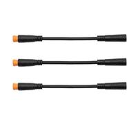 Ausi 3 PCS E-Bike Thumb Throttle Cable, 3-Pin Waterproof Connector Cable Wire For Electric Bike Conversion Kit(Male To Female)