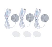 Ausi 3PCS Puck Lights, Aluminum Shell Under-Cabinet Lights, 5V USB Powered Light for Home, Festive and Outdoor Use, Three Colors Lamp Kit 001 for 3D Printer