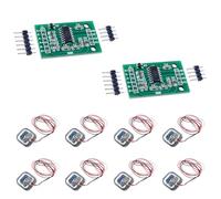 Ausi 4-Pack 50kg Half-Bridge Load Cell (Strain Gauge Weight Sensor) + 1 HX711 Module - For DIY Microcontrollers