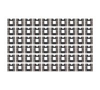 Ausi 60PCS IC Socket 2.54 Mm Pitch 8 Pins Round Hole Soldering Terminal for DIY Electronics Experiments, Black