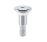 Ausi Boat Hull Drain Pipe Yacht Drainage Accessories 1/2 Inch 316 Stainless Steel Marine Drainage Fitting Plug for Boat Through-Hull Fittings