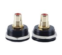 Ausi Gold Plated RCA Female To Female Panel Mount Adapter,for TV, Subwoofer, Phono, Speaker, Amplifier