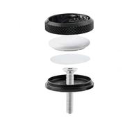 Ausi Hidden Stem Cap Holder for GPS Tracker - Waterproof Bicycle Fo-rk Cap Mount for Avoid-Theft Tracking, Black