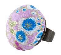 Ausi In Cushions Ring Adjustable Pin Cushion Finger Pincushion Pumpkin Pin Cushion for Manual Sewing Sewing Notions Supplies (Purple)