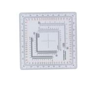 Ausi Map Protractor Scale Technical for the Coordinate Scale, Degrees & Mils Reading