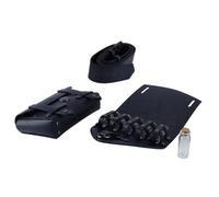 Ausi Medieval Alchemy Faux Leather Belt Bag Set with 5 Cork Potion Vials Fantasy Embossed Wizard Halloween Accessory