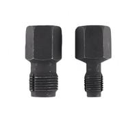 Ausi Set of 2pcs Oxygen Sensor Thread Repair Tool Kit M18 x 1.5 and M12 x 1.25 Oxygen Sensor Adapter 3/8" Hex Socket Square Repair Tool-Black