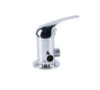 Ausi Shower and Bath Mixer Tap Chrome Plated Brass Wall Control Valve for Hot and Cold Water With Bend