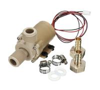 Ausi Water Pump DC 12V 6W Solar Brushless Motor Low Noise Hot Water Heater Circulation Pump Solar for Heating Cooling Systems