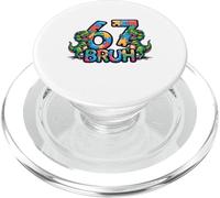 Ausim Six Seven Bruh Dino Autism Awreness 67 Meme kids Boys PopSockets PopGrip for MagSafe