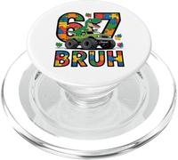 Ausim Six Seven Bruh Dino Autism Awreness 67 Meme kids Boys PopSockets PopGrip for MagSafe