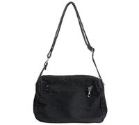 Ausing Jeans Canvas Cross body Bags - Large Capacity Lightweight Commuting Adjustable Strap Vintage Denim Messenger Bags - Black Multifunction Retro Sling Shoulder Bag for Women