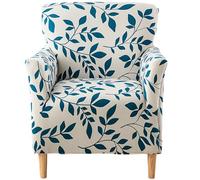 Ausing Leaves Sofa Covers Armchair High Stretch Non-Slip Slipcovers Elegant Decoration Country House Style