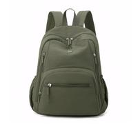 Ausing Ultra Lightweight Backpack - Large Capacity Waterproof School Laptop Bag - Daily Use Pure Green Color Rucksack Bag For Men Women Teenage Girls Boys