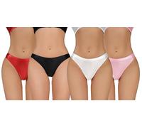 Ausing Women’s Oil Glossy Bikini Thongs Multipack Shiny Knickers Ladies Erotic Underwear Personalised Sexy Panties Lady Lingerie Briefs Comfy Pants XS-L