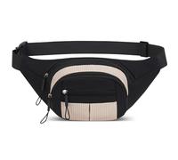 Ausion Fanny Pack Waist Bag for Men&Women Adjustable Belt Hip Bum Bag Fashion Water Resistant Hiking Waist Bag for Traveling Casual Running Hiking Cycling, Grid 2 Series-khaki