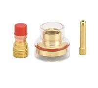 Ausla 1.6mm TIG Welding Kit Brass Glass Cup Collet Nozzle Set for Argon Welding Torch Smooth Fit Easy Install One Piece Molding for WP17 WP18 WP26 Welders